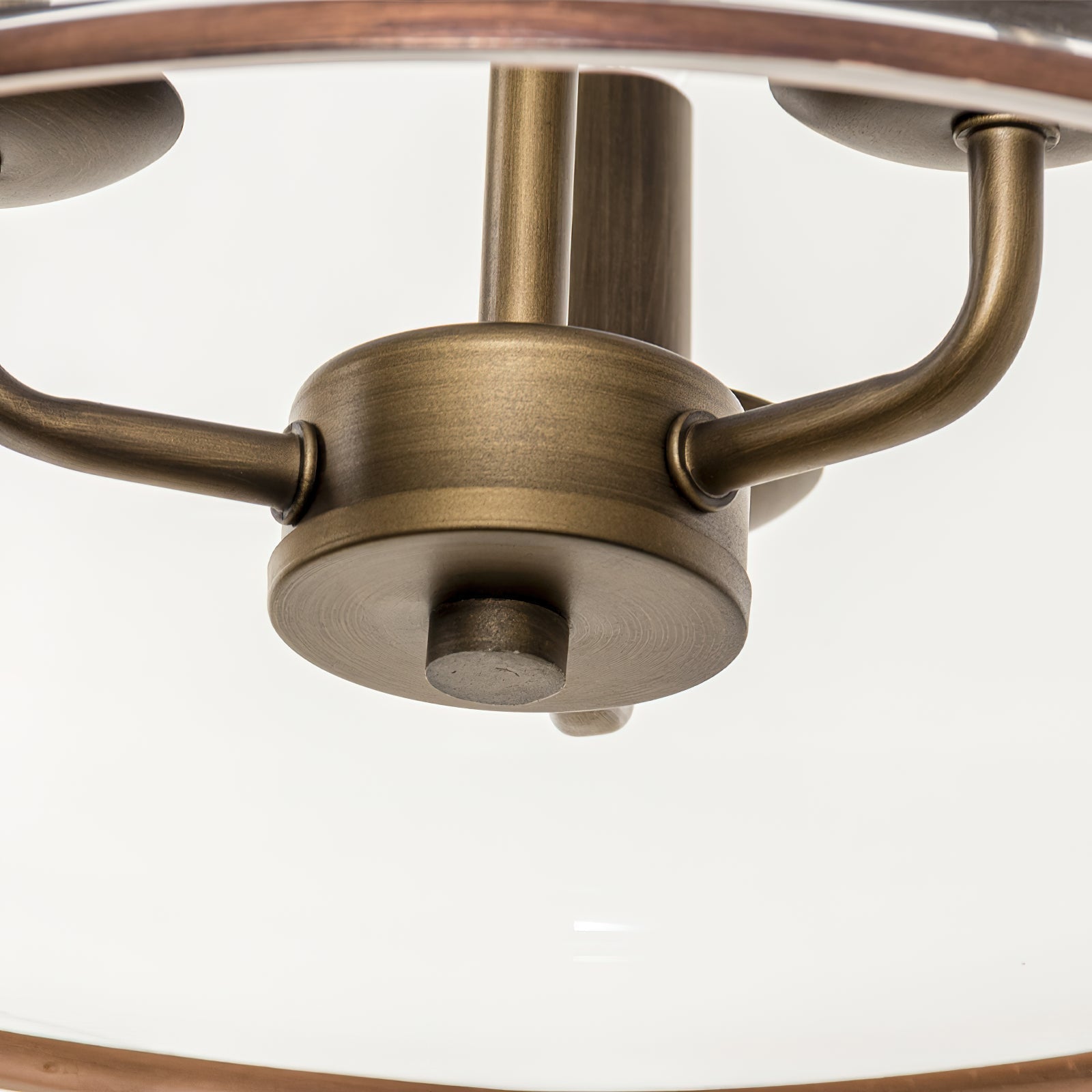 Sysolion Vintage Elegance Glass Pendant Lamp - Neutral Decor