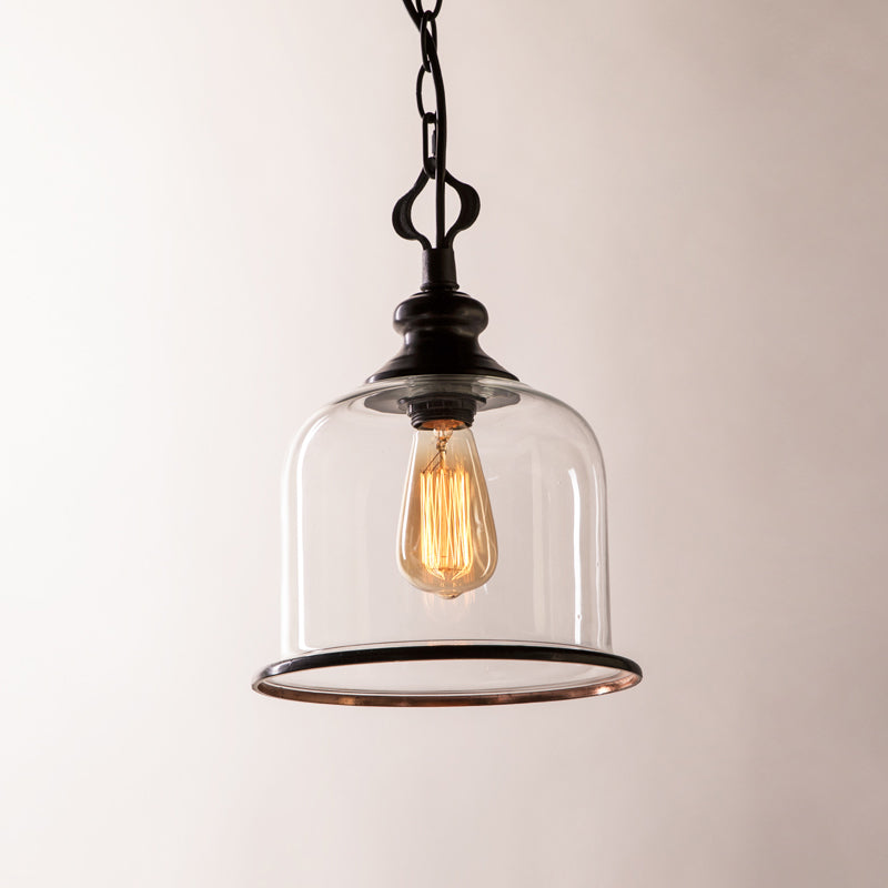 Sysolion Vintage Elegance Glass Pendant Lamp - Neutral Decor