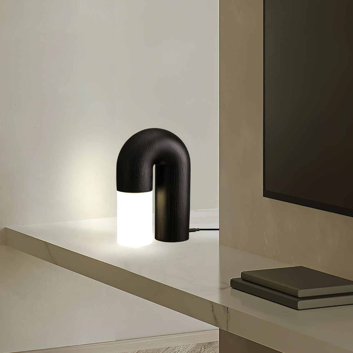 Arch Fashion Wood Table Lamp