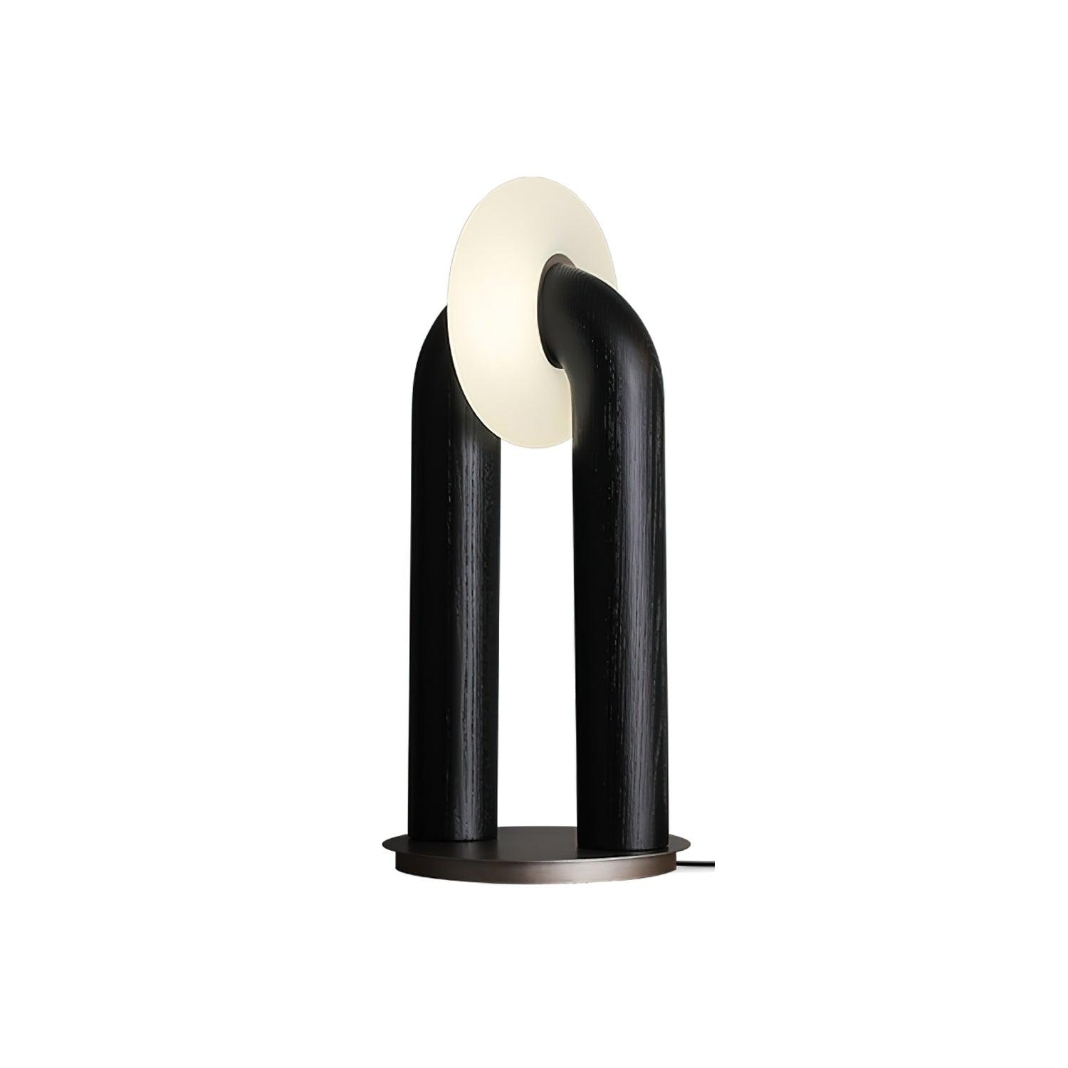 Elvelelia Vintage Wood Table Lamp
