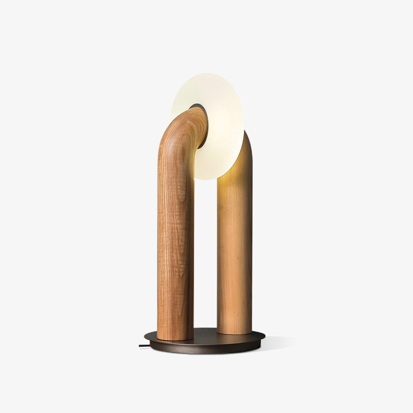 Elvelelia Vintage Wood Table Lamp