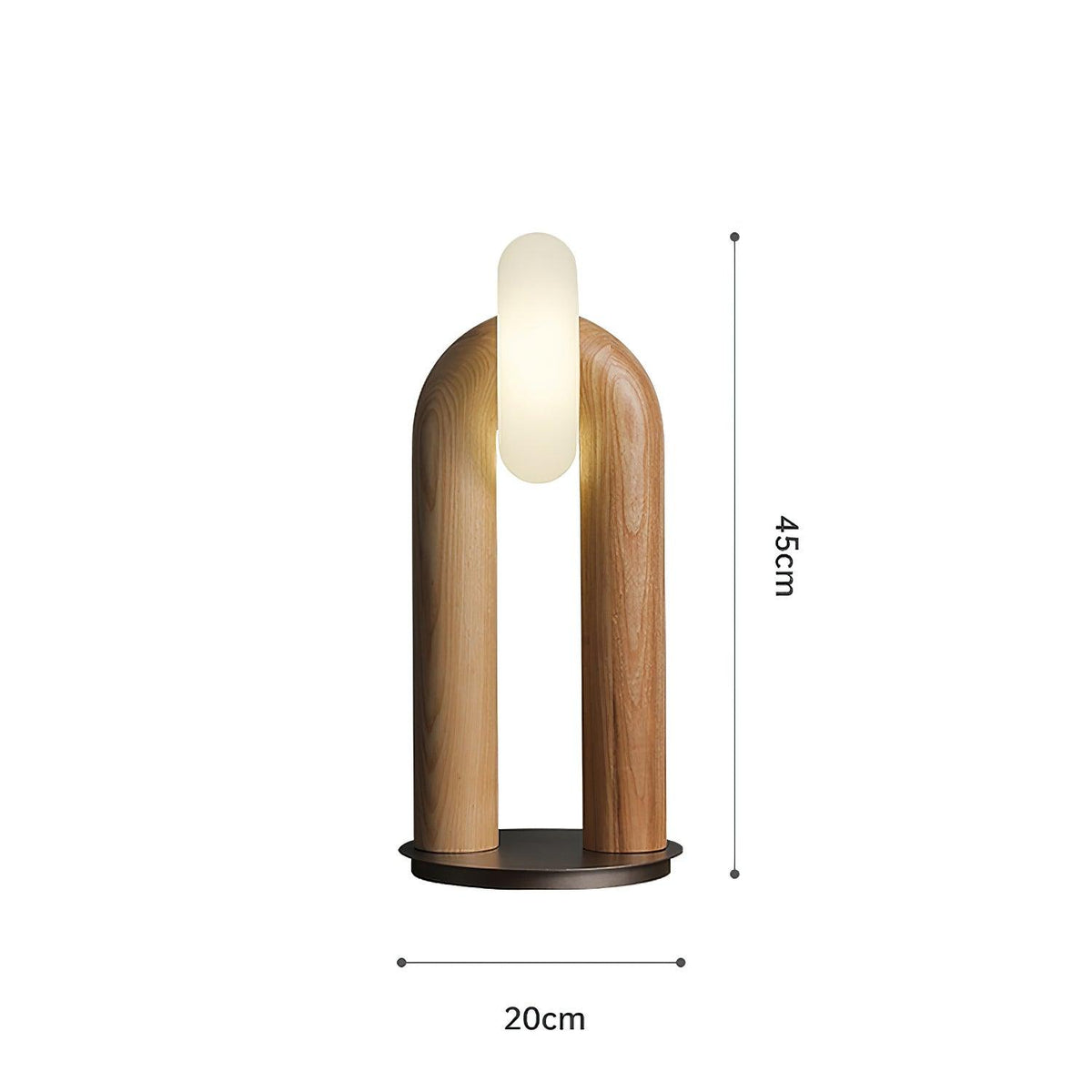 Elvelelia Vintage Wood Table Lamp