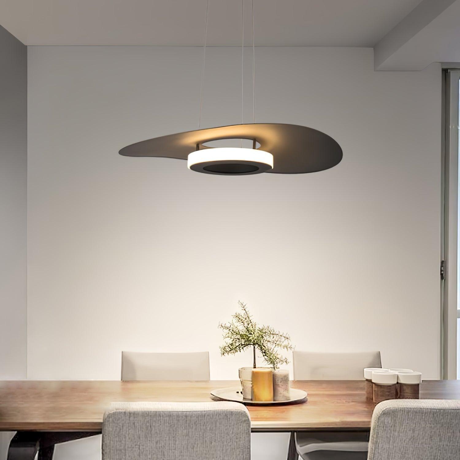 Woka Pendant Lamp Aluminum UFO Ring Minimalist