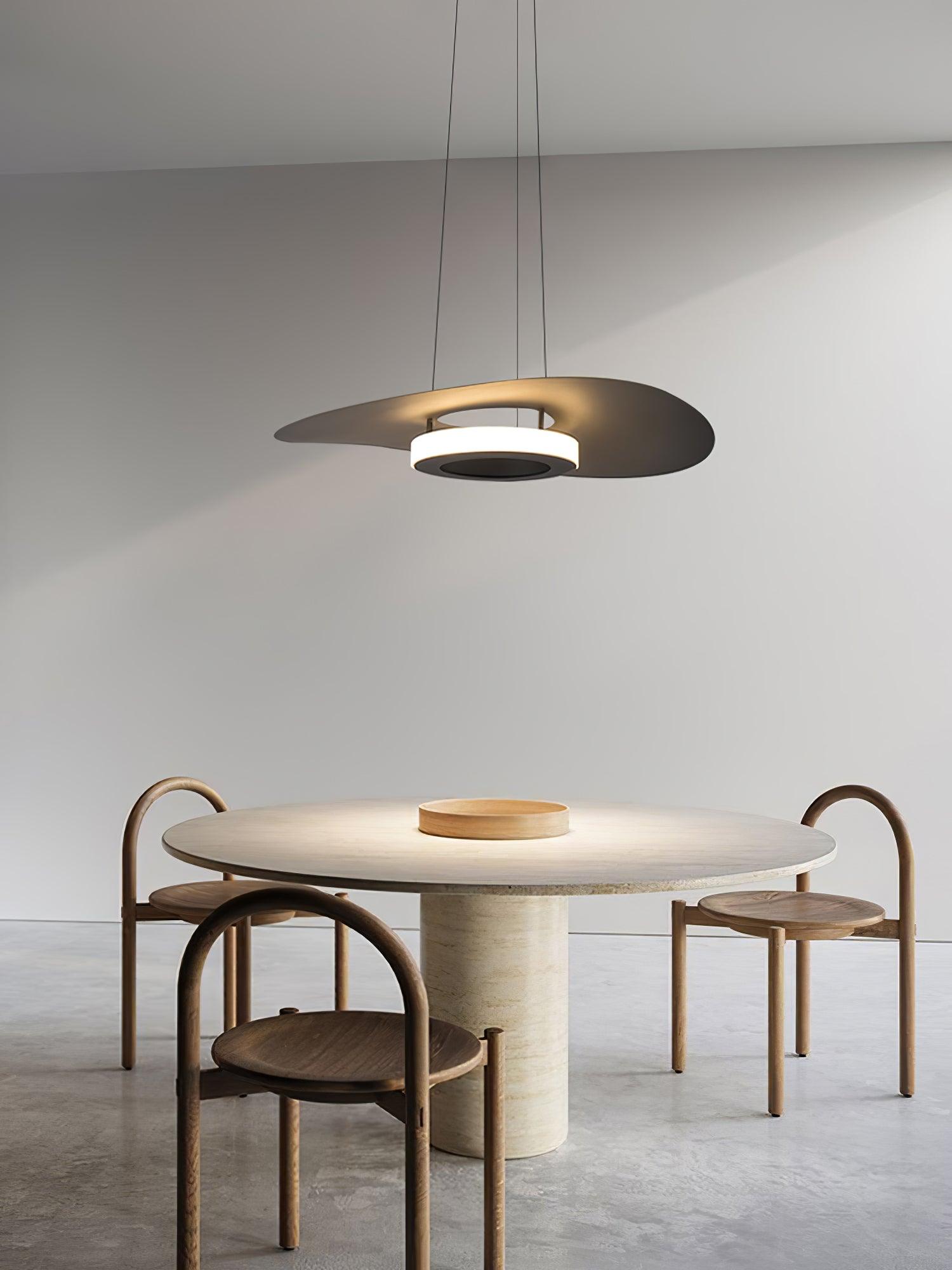 Woka Pendant Lamp Aluminum UFO Ring Minimalist