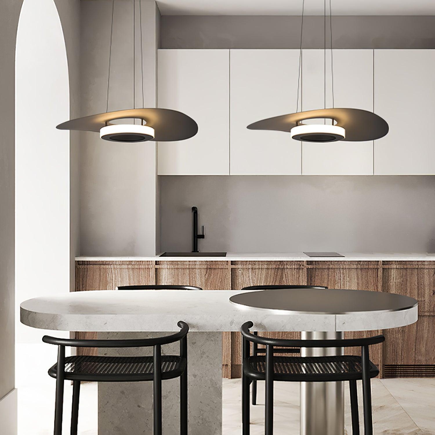 Woka Pendant Lamp Aluminum UFO Ring Minimalist