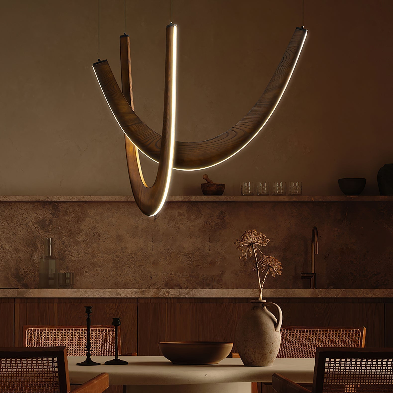 Aldaaine Wooden Pendant Lamp