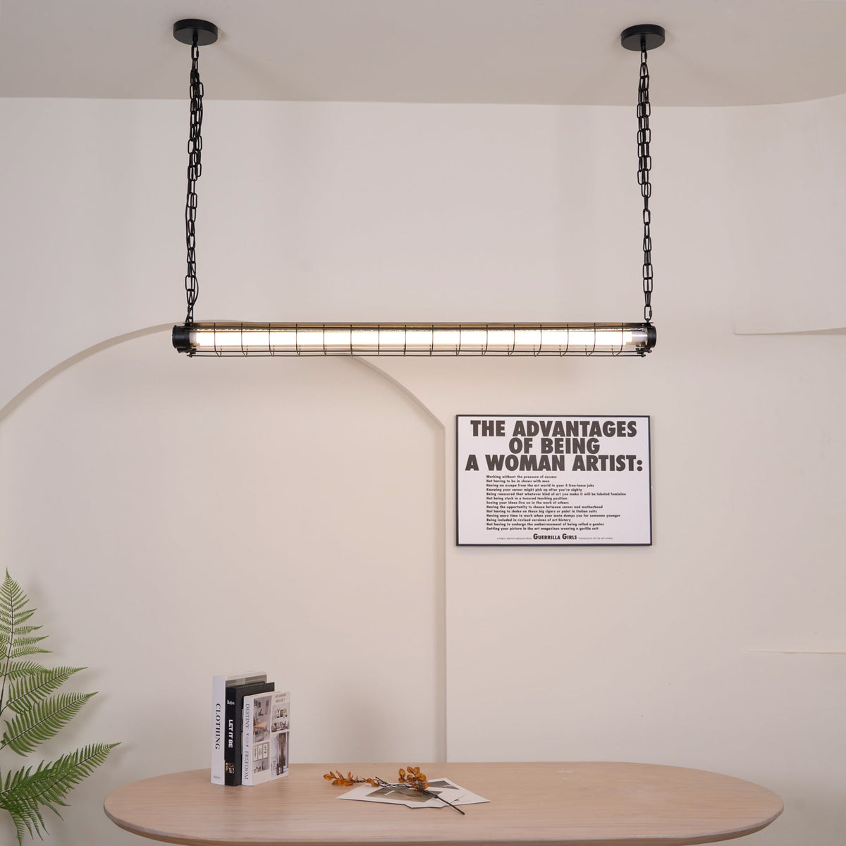 Alaric Industrial Linear Pendant Light