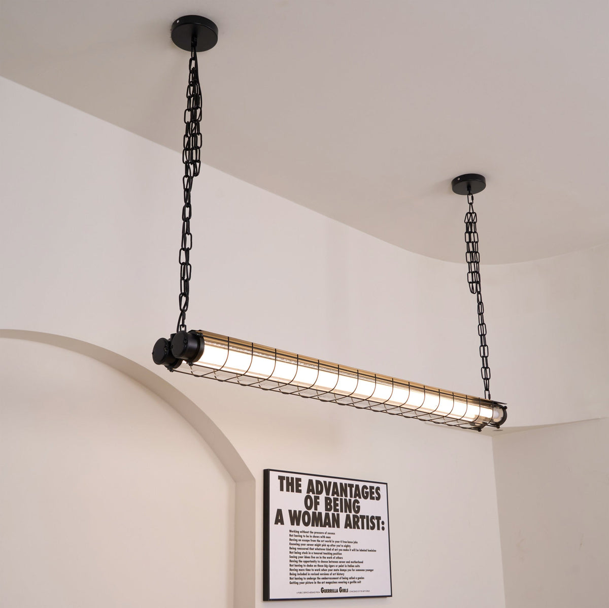 Alaric Industrial Linear Pendant Light