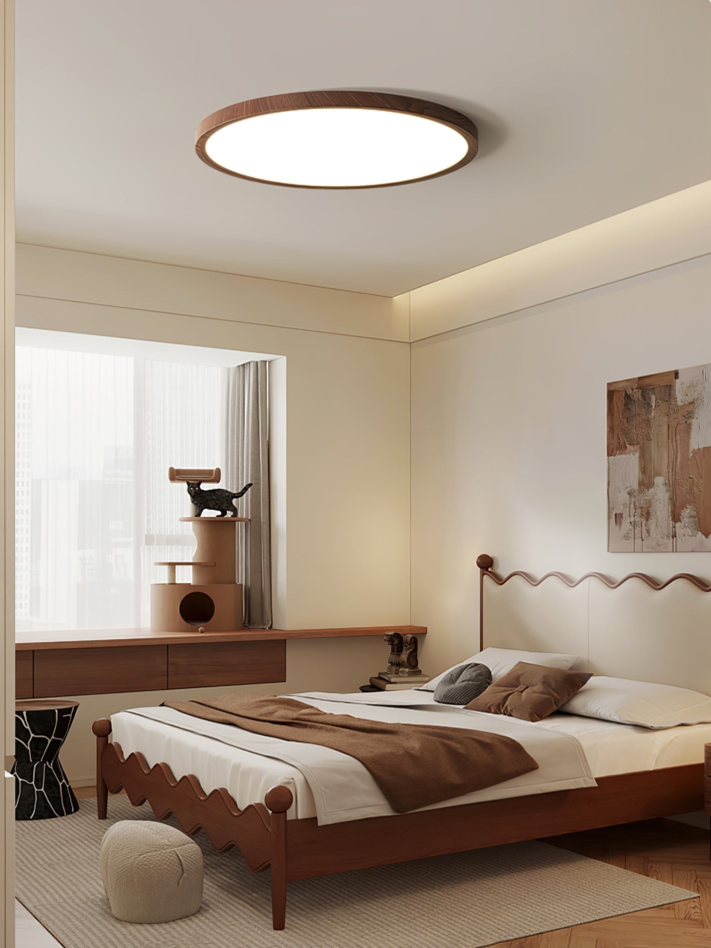 Roseborne Ultrathin Round Flush Mount Ceiling Light