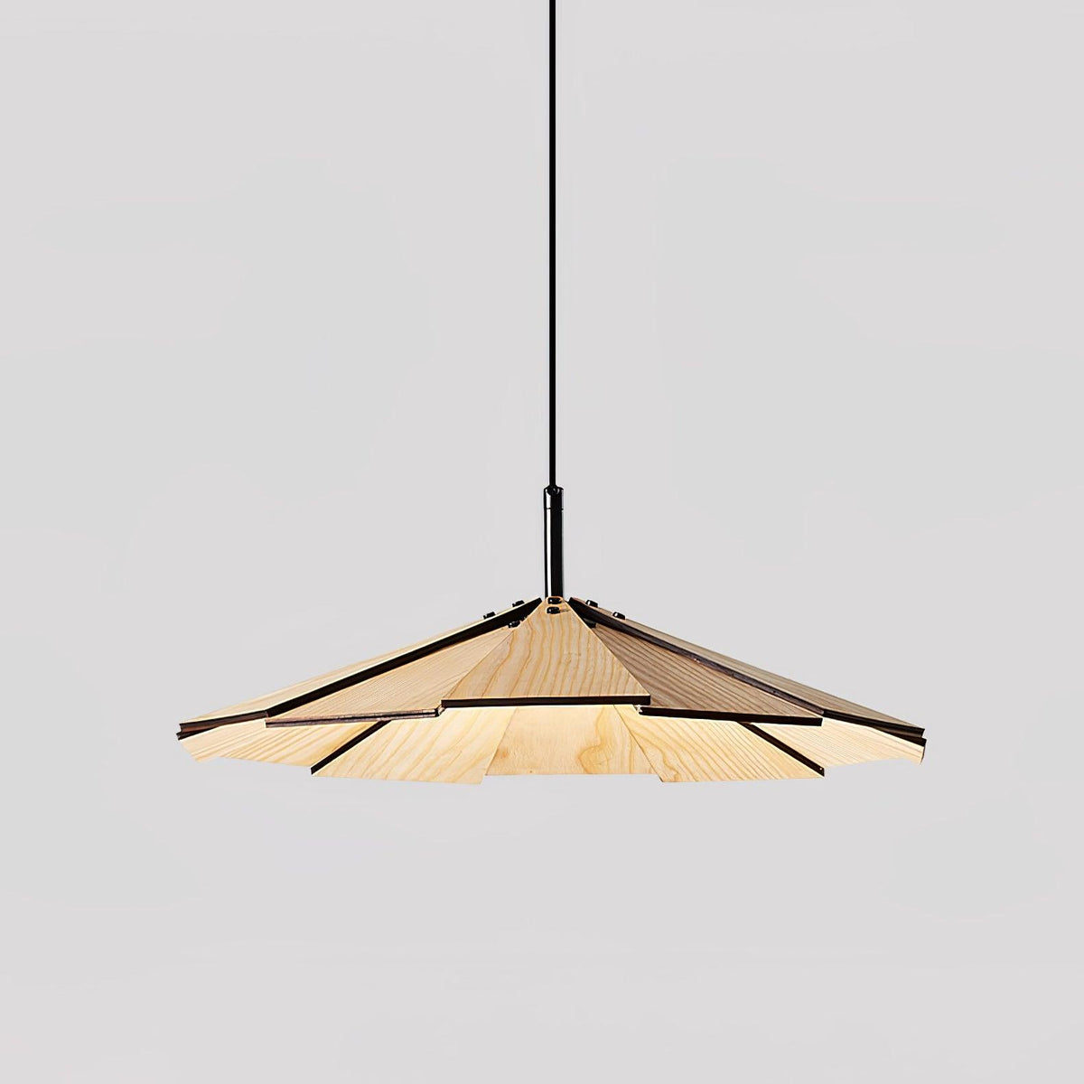 Woodura Umbrella Wooden Pendant Light