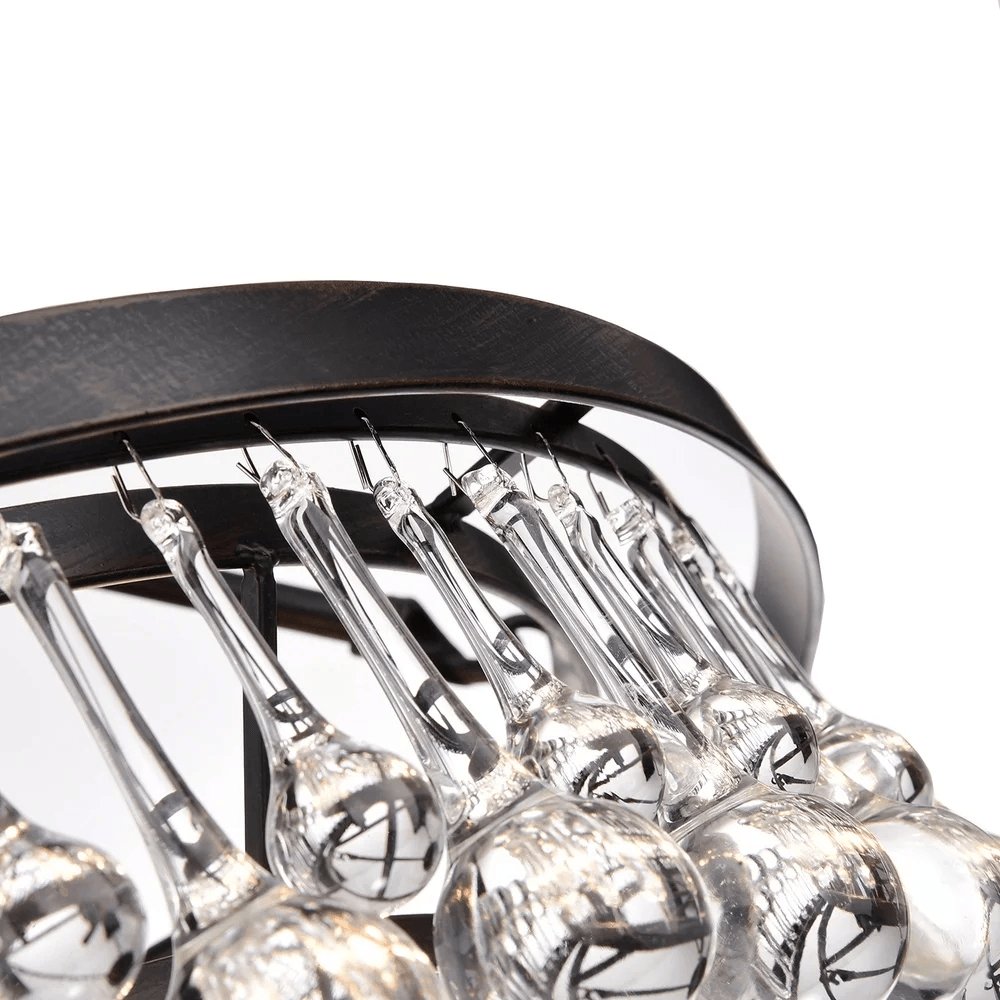 Avelis Postmodern Luxury Unique Tiered Crystal Chandelier