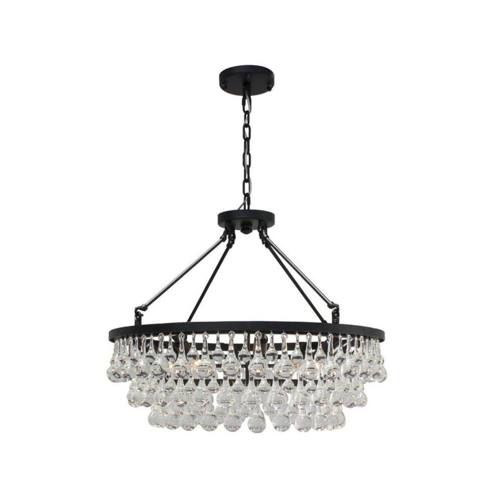 Avelis Postmodern Luxury Unique Tiered Crystal Chandelier