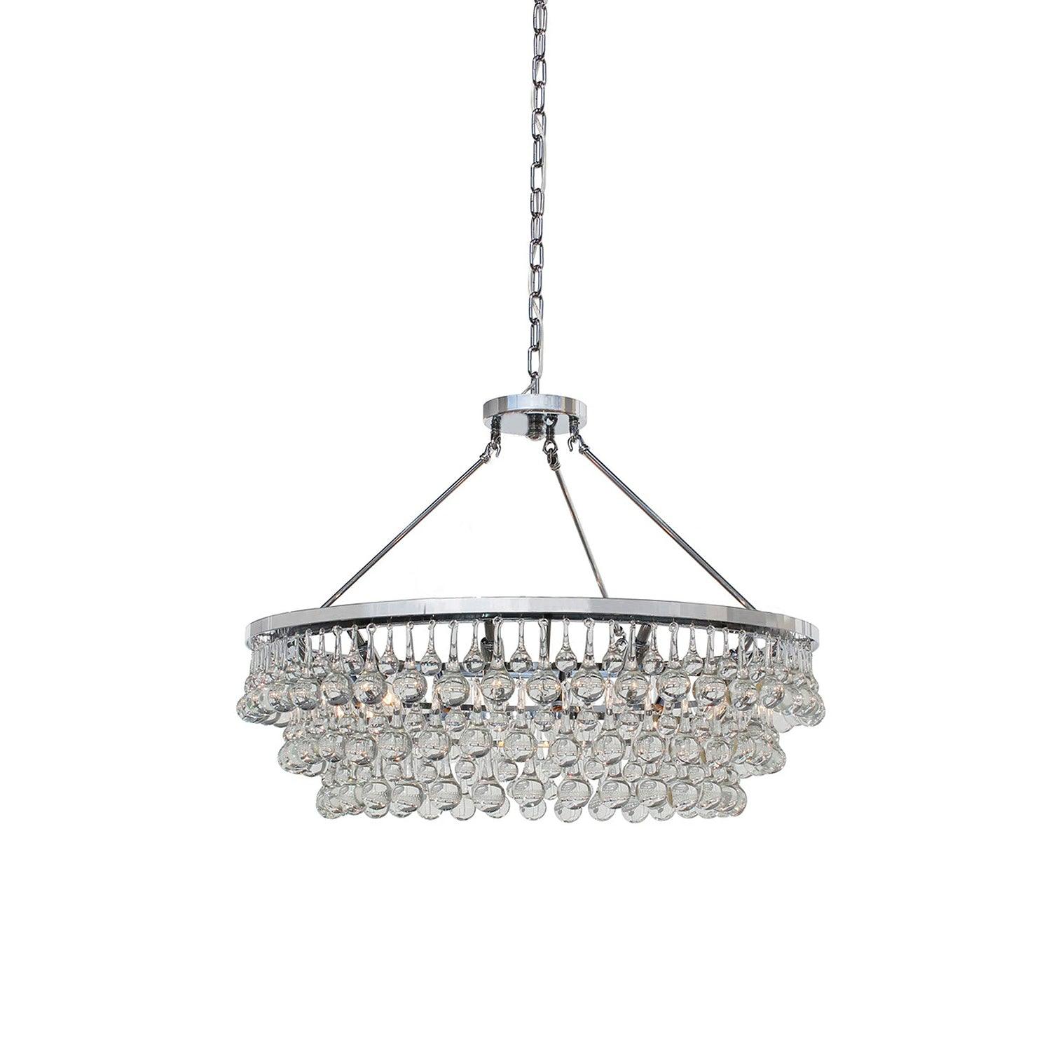 Avelis Postmodern Luxury Unique Tiered Crystal Chandelier