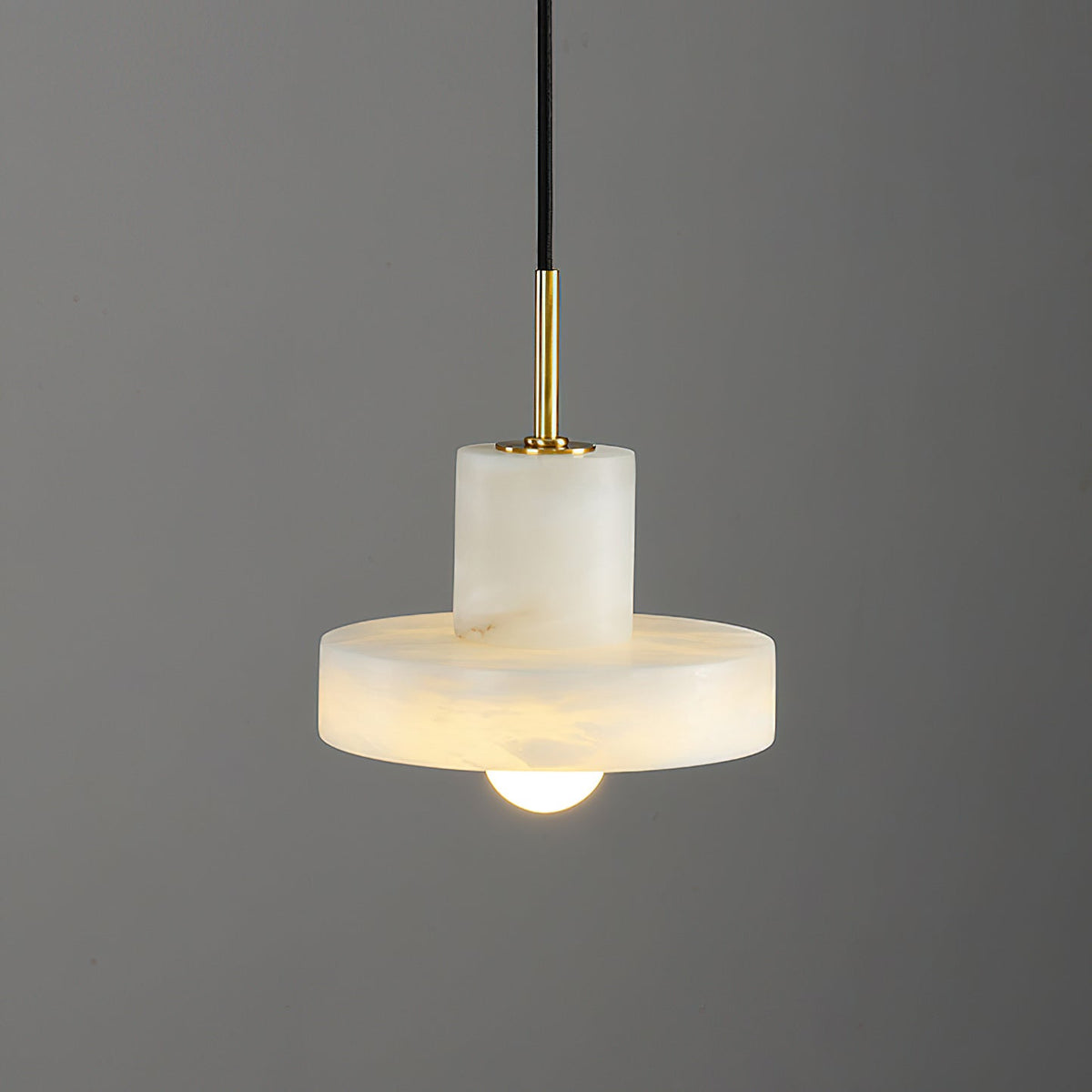Maren Pendant Lamp Alabaster Hat-Shape