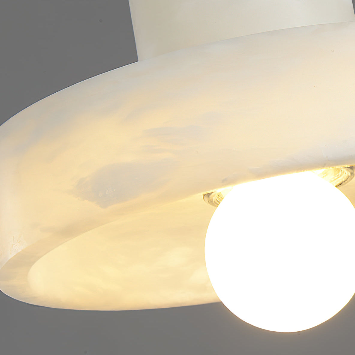 Maren Pendant Lamp Alabaster Hat-Shape