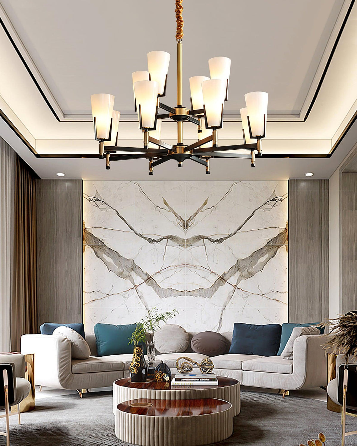 Gleam Luxury Brass Chandelier