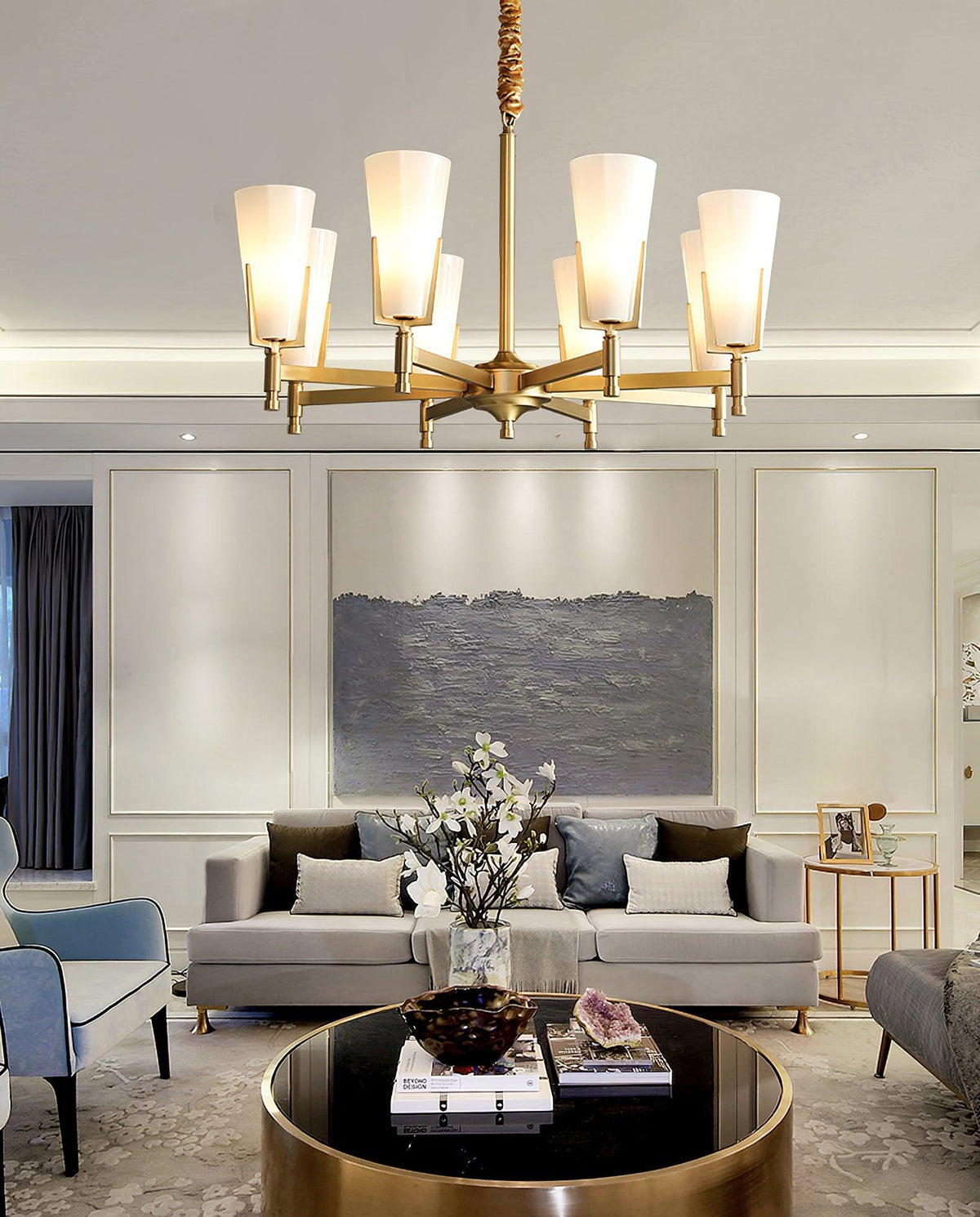 Gleam Luxury Brass Chandelier