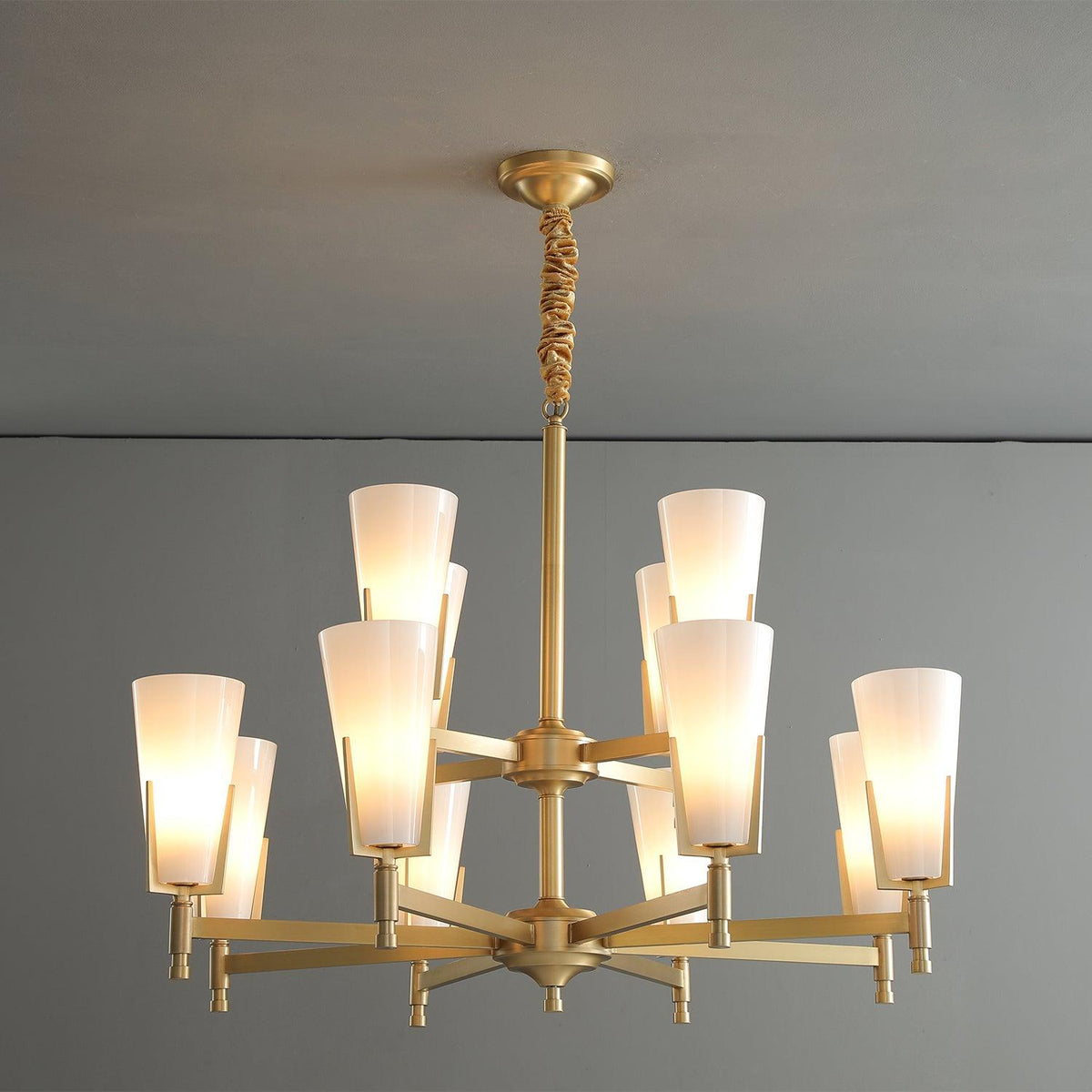 Gleam Luxury Brass Chandelier