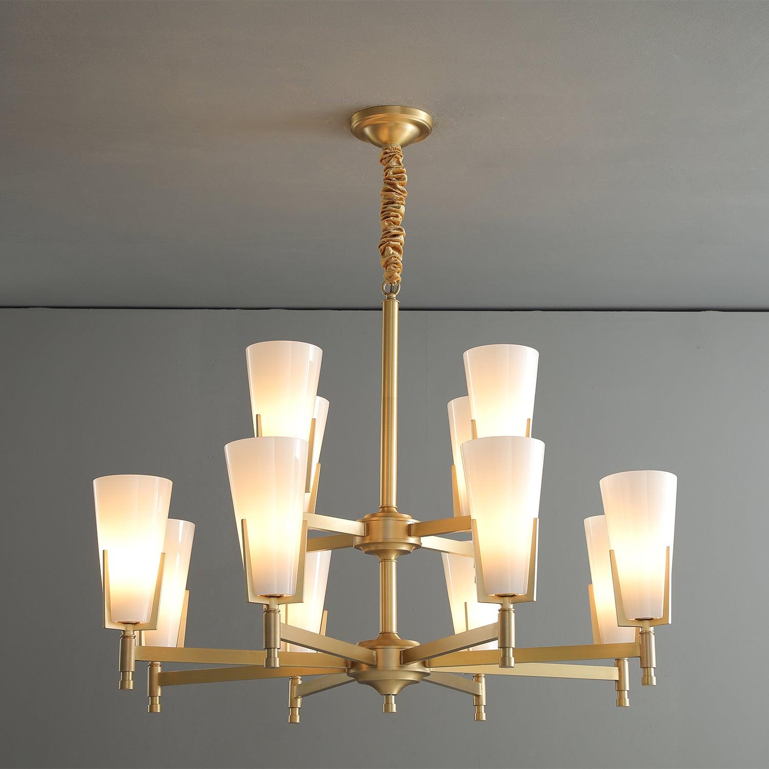 Gleam Luxury Brass Chandelier