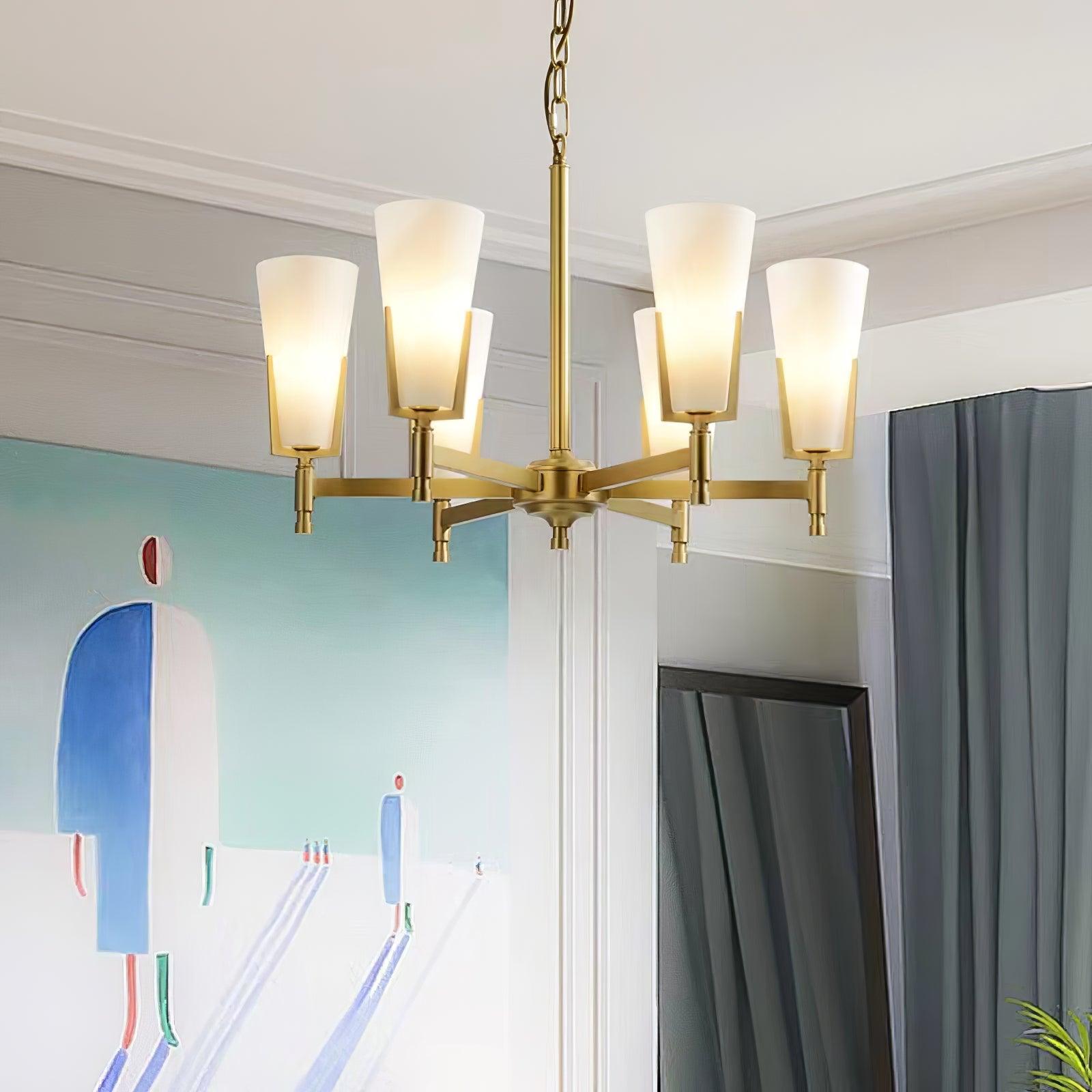 Gleam Luxury Brass Chandelier