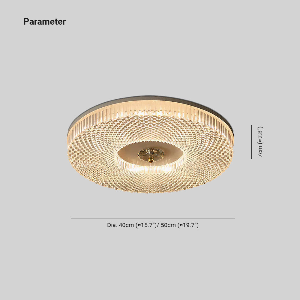 Kristy Modern Round LED Flush Mount Ceiling Light Bedroom - Neutral Decor