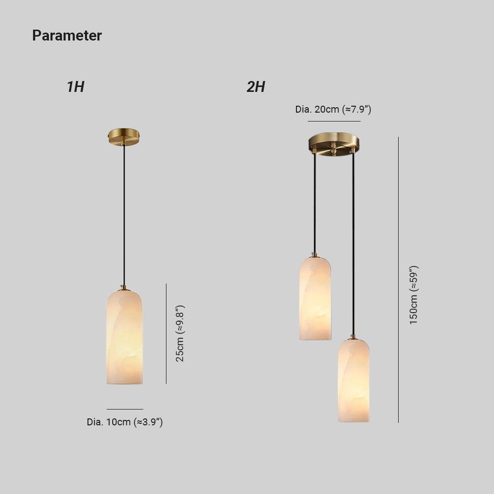 Hecate Pendant Light  Alabaster