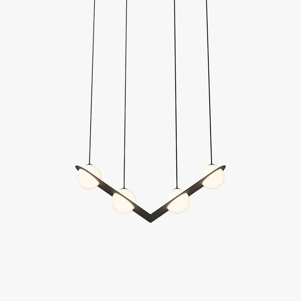Theo Black Glass Pendant Lamp