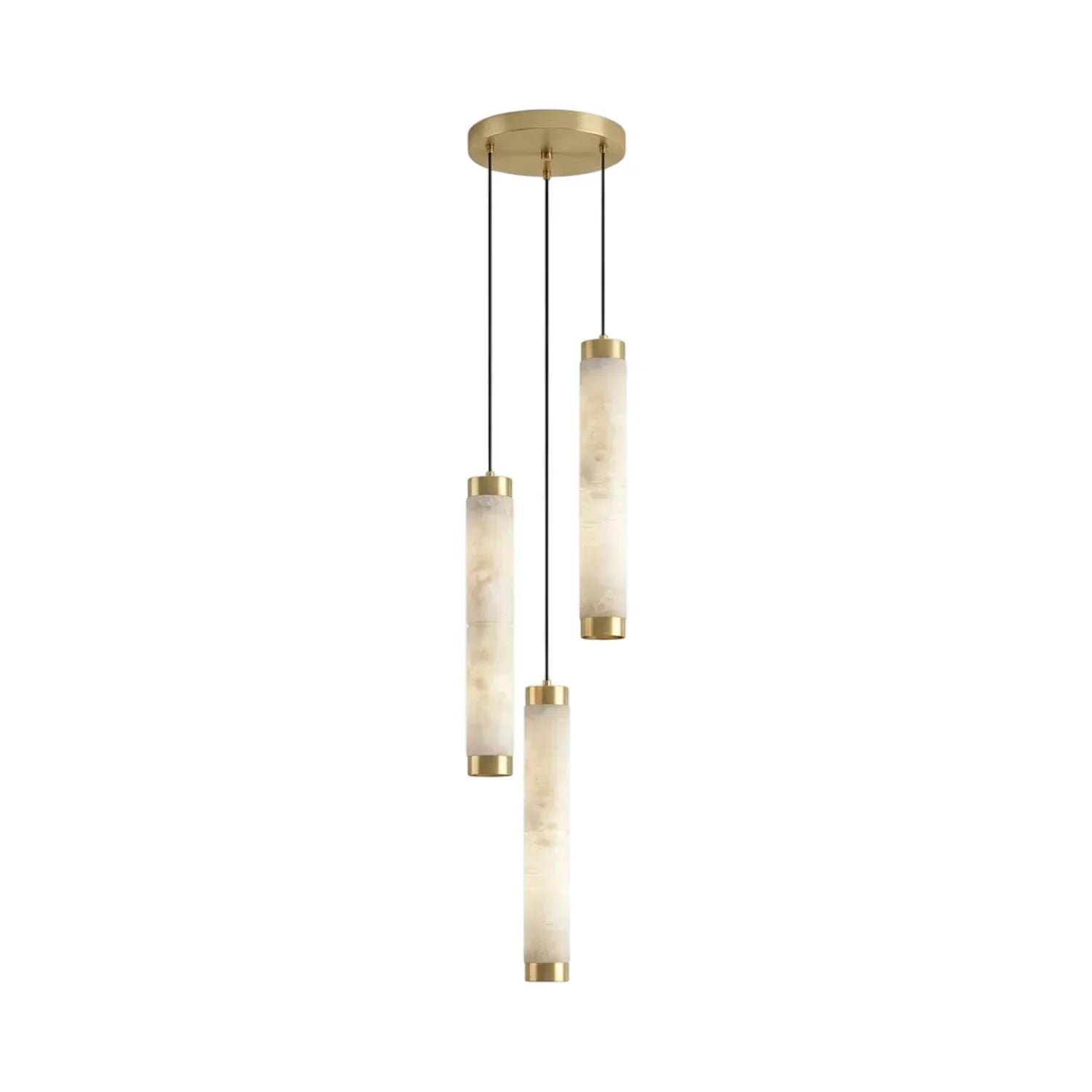 Lira Cylindrical Alabaster Pendant Light