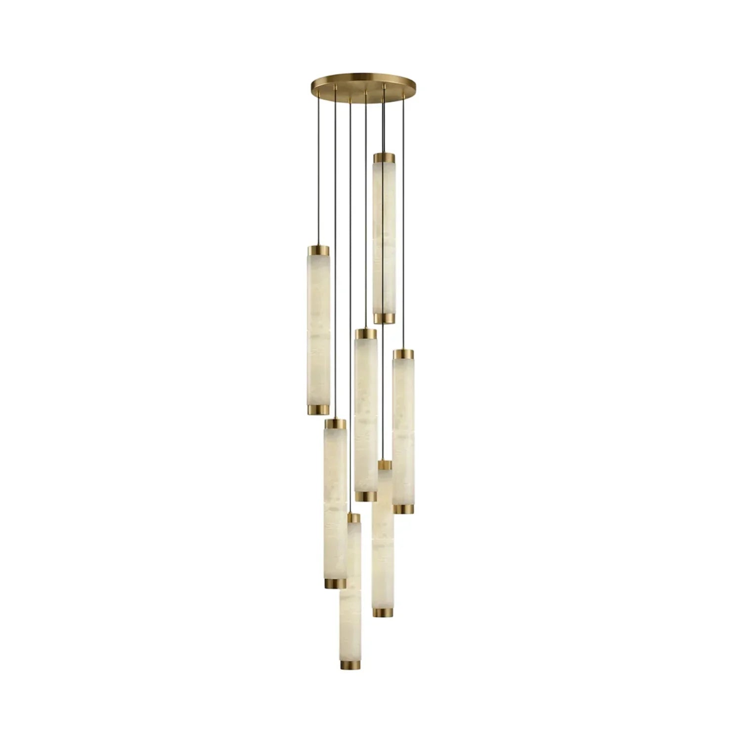 Lira Cylindrical Alabaster Pendant Light