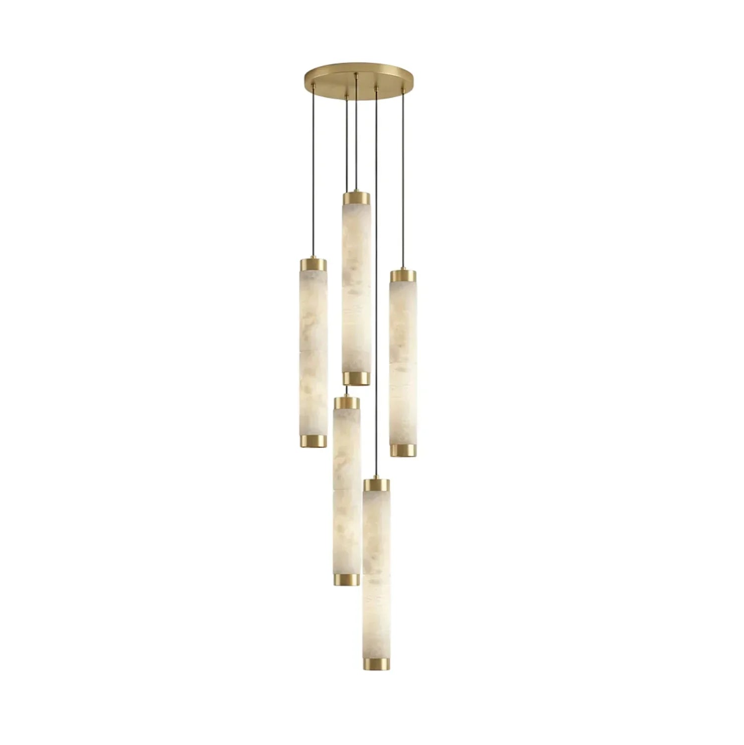 Lira Cylindrical Alabaster Pendant Light