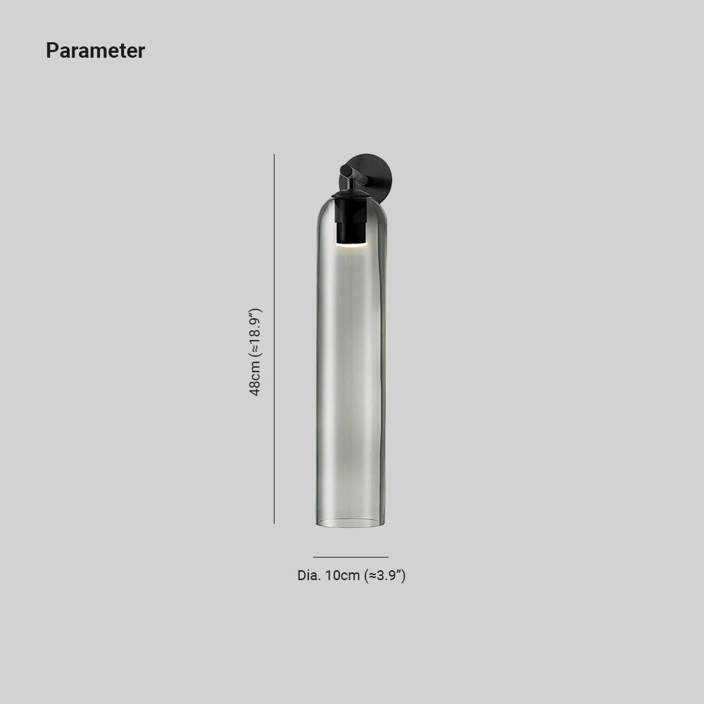 June Glass Indoor Wall Lamp Cylindrical - Neutral Decor