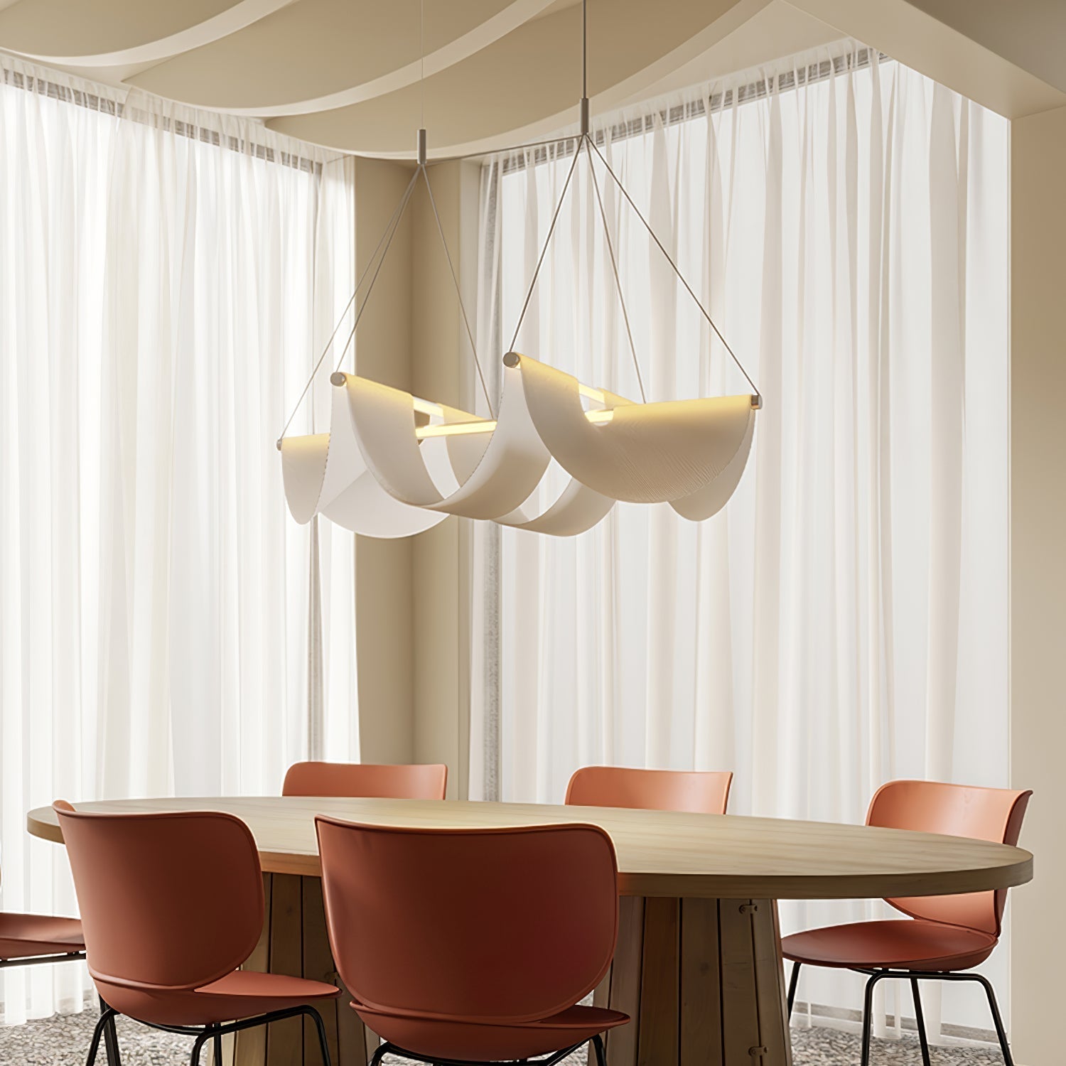 Avenuelle Postmodern Luxury Ribbon Pendant Lamp