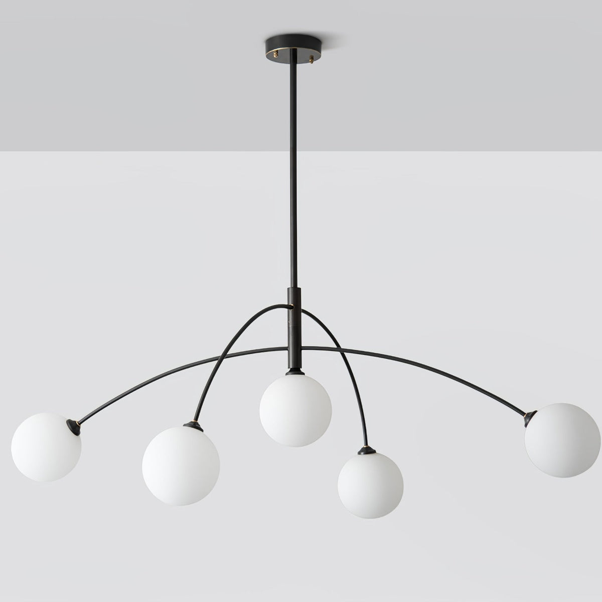 Orieliel Chandelier Valentina Arc Brass Elegant