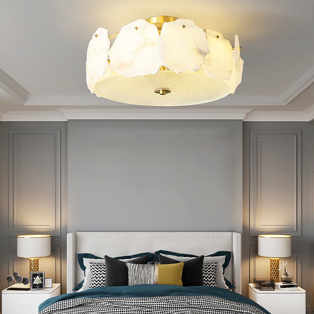 Peld Alabaster Flush Mount Light