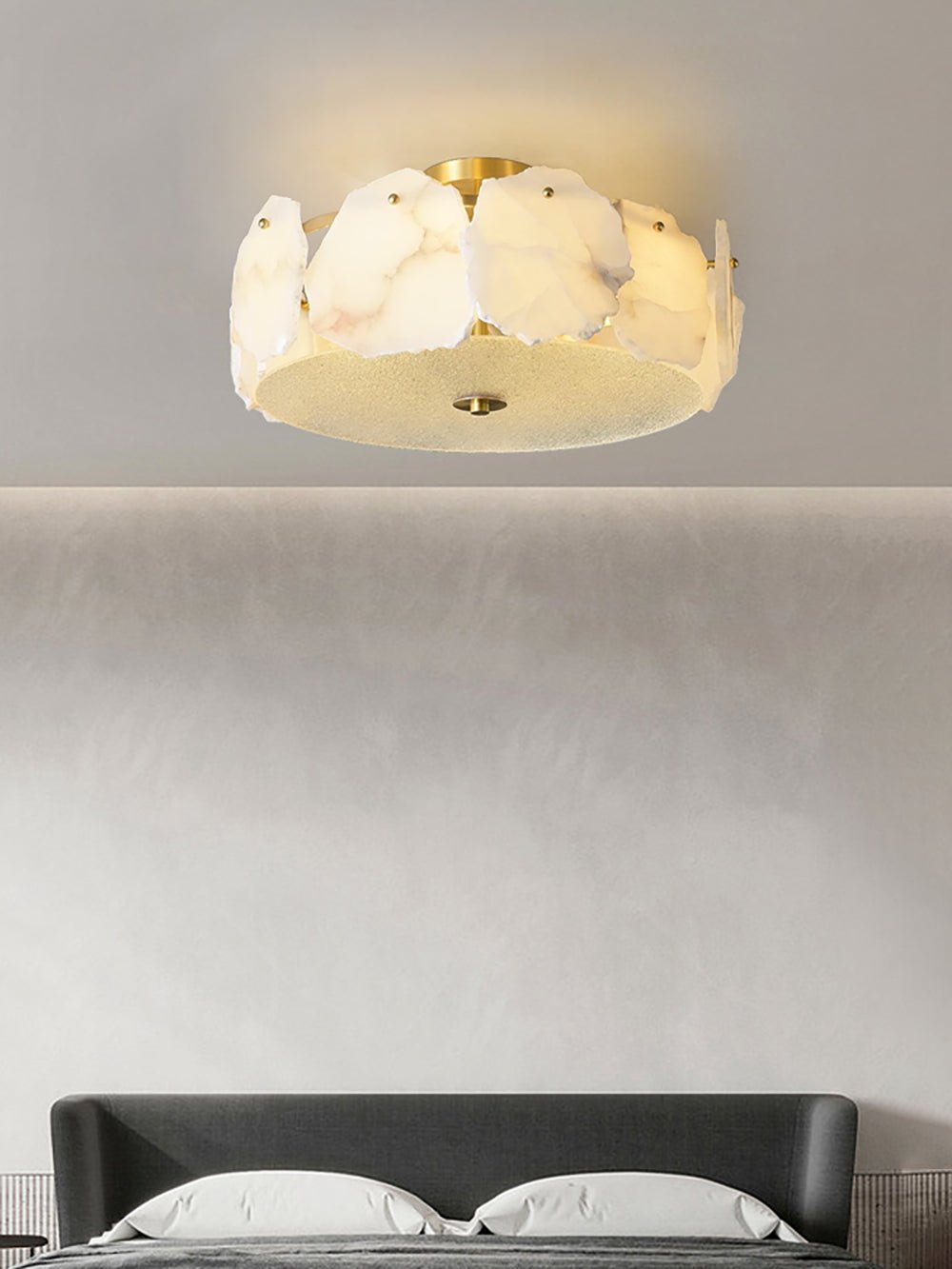 Peld Alabaster Flush Mount Light