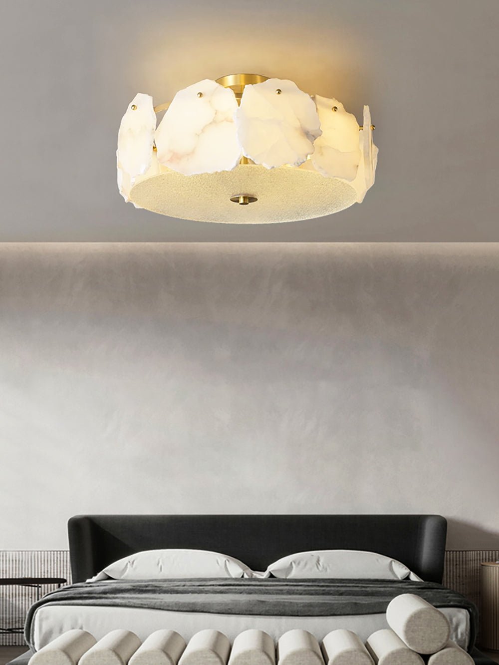 Peld Alabaster Flush Mount Light