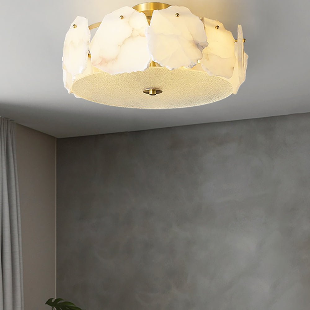 Peld Alabaster Flush Mount Light