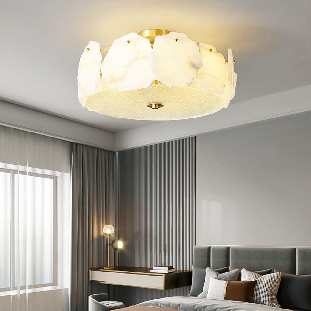 Peld Alabaster Flush Mount Light
