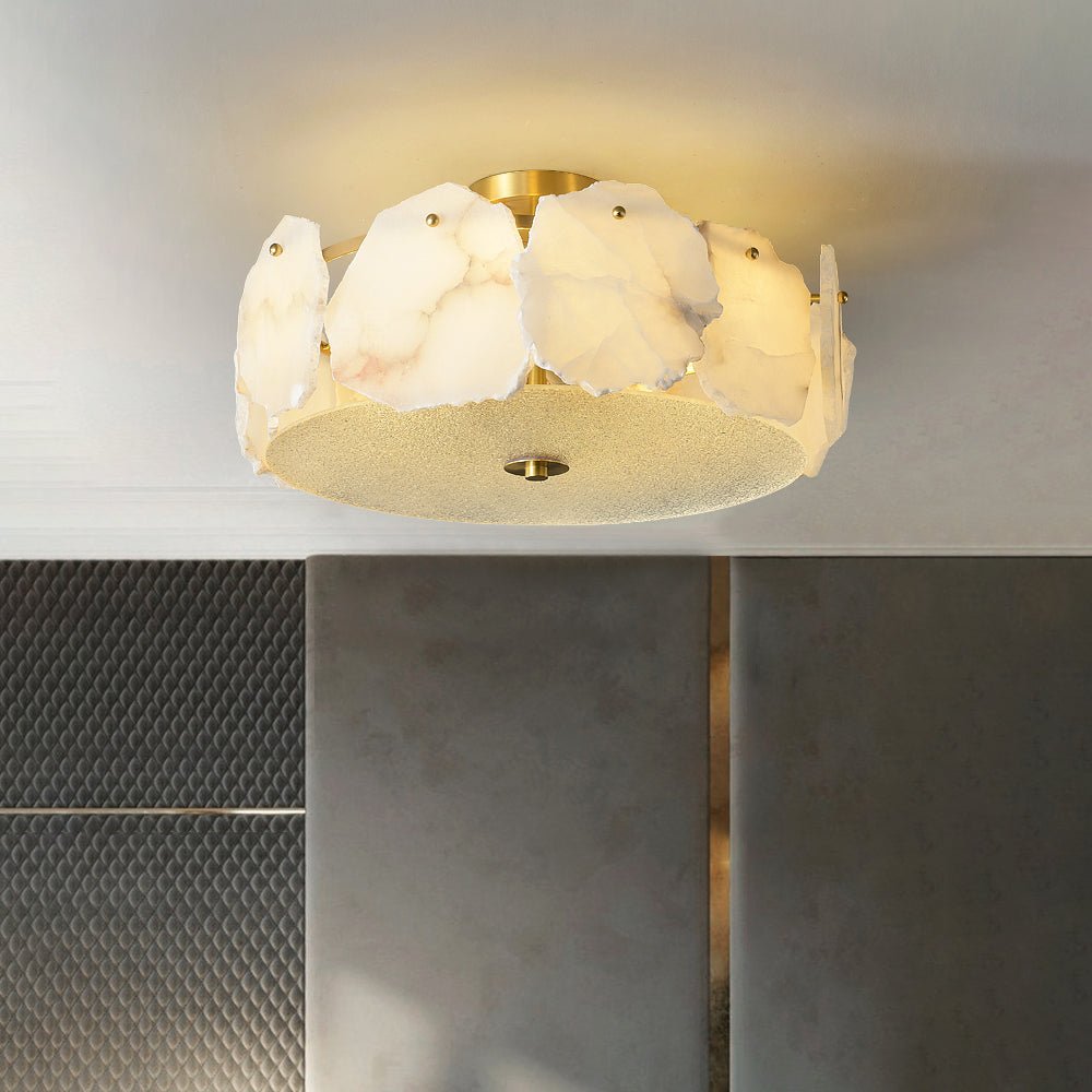 Peld Alabaster Flush Mount Light