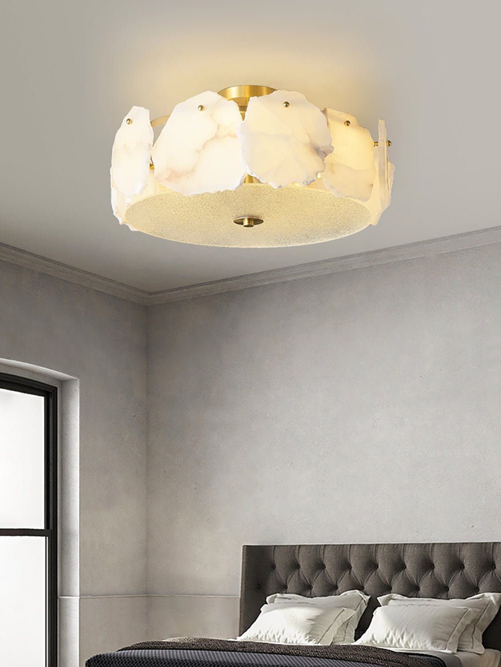 Peld Alabaster Flush Mount Light
