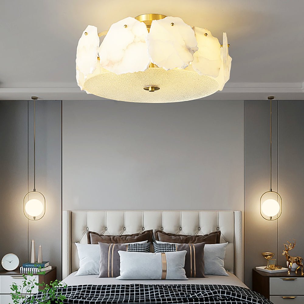 Peld Alabaster Flush Mount Light