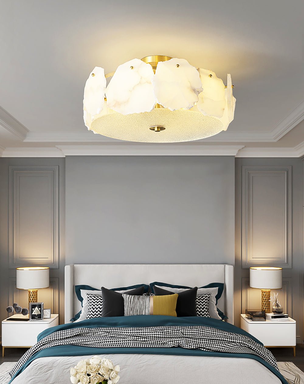 Peld Alabaster Flush Mount Light