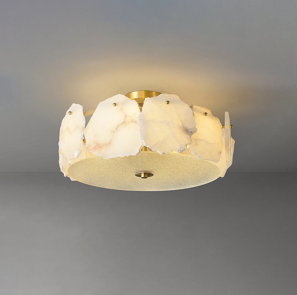 Peld Alabaster Flush Mount Light