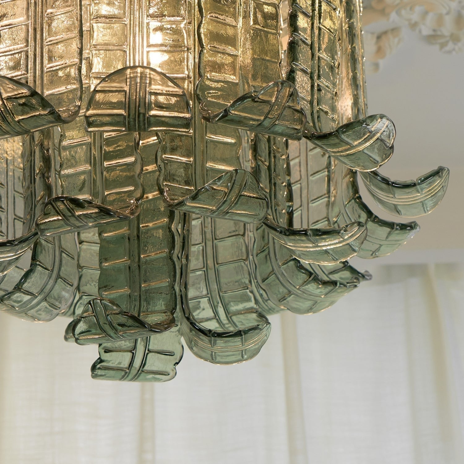 Eirisora Ceiling Lamp Murano Glass Petal Vintage