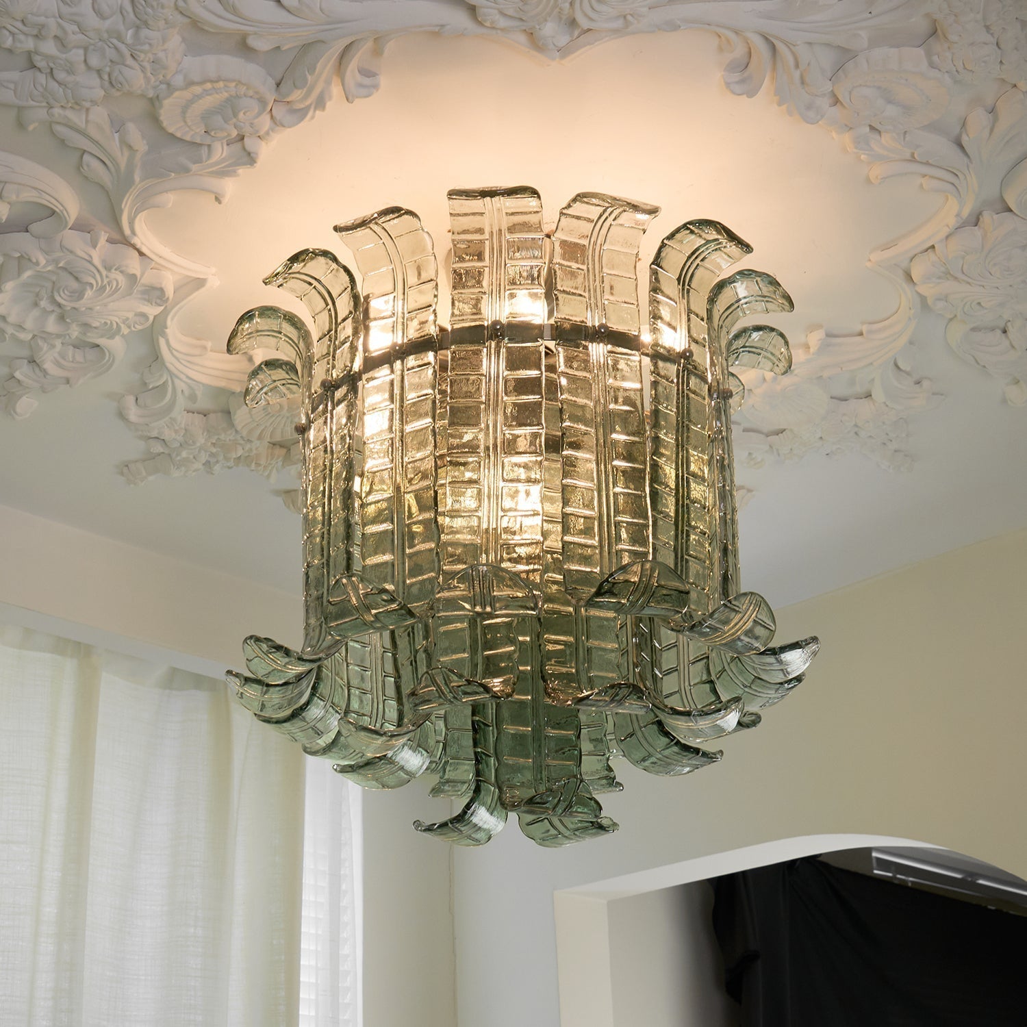 Eirisora Ceiling Lamp Murano Glass Petal Vintage