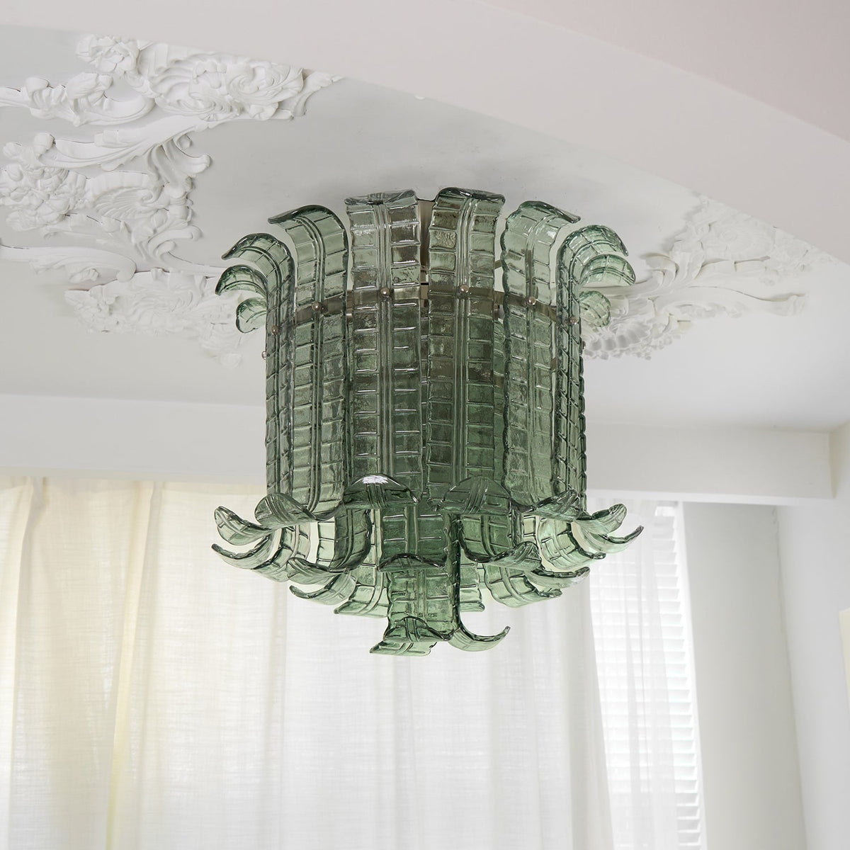 Eirisora Ceiling Lamp Murano Glass Petal Vintage