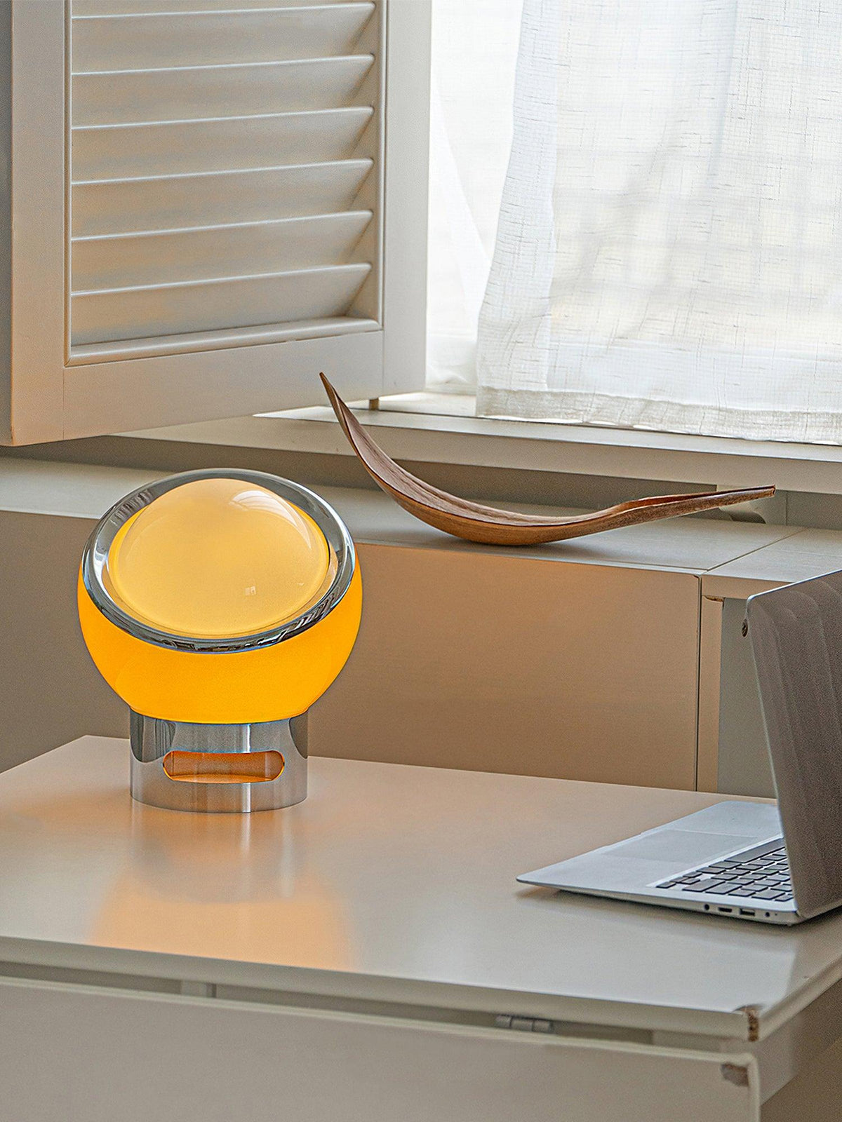 Halonce Steel Futuristic Table Lamp