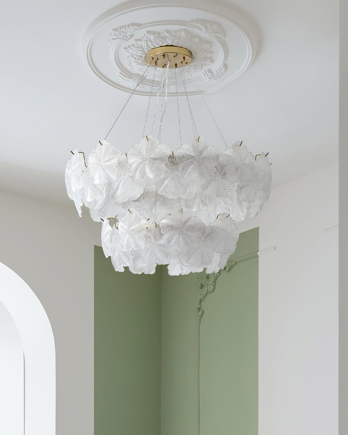 Vitheir Floral Glass Chandelier
