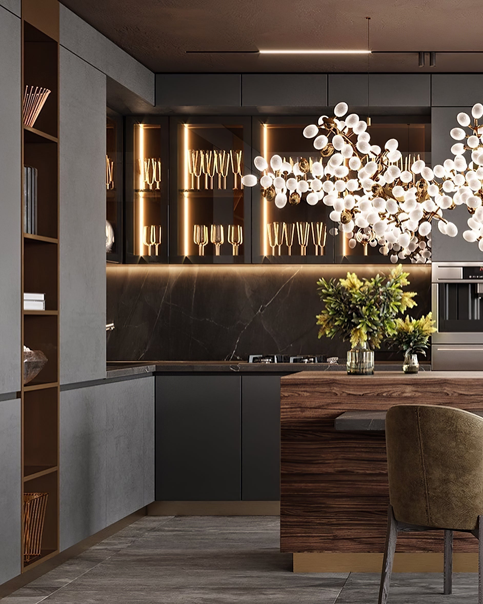 Lioraaria Glass Chandelier