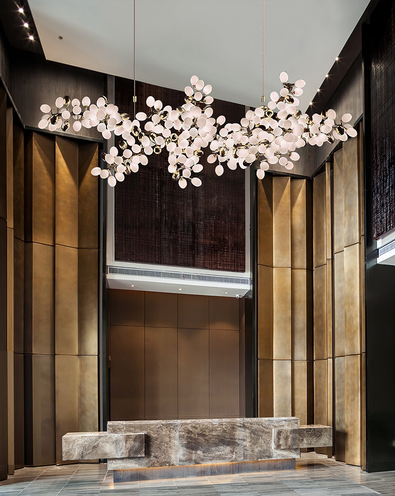 Aldo Elegant Droplet Glass Chandelier